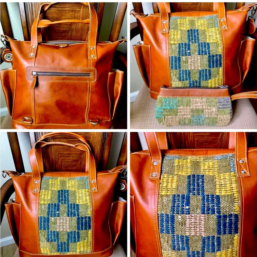 Artisan bag + matching clutch